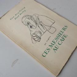 Livre Ces Messieurs Au Café Géa Augsbourg Paul Budry