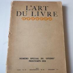 Livre L'art du Livre Numéro spécial Studio printemps 1914