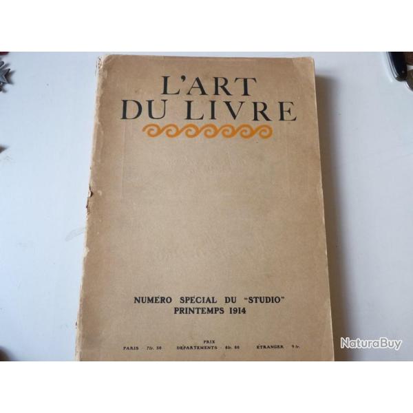 Livre L'art du Livre Num�ro sp�cial Studio printemps 1914