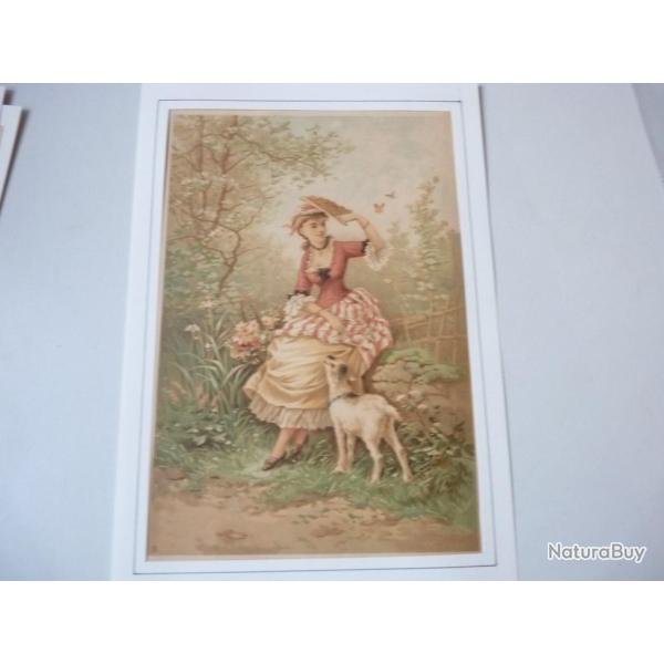 Chromolithographie tableau Berger J M