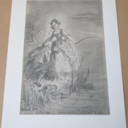 Dessin original Constant Borel 1880