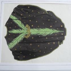 Dessin aquarelle originale modèle de Chasuble religion