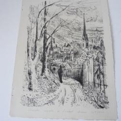 Lithographie originale Leonhard Meissen estampes