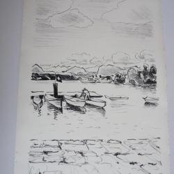 Lithographie originale Victor Surbek estampes