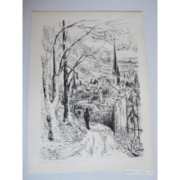 Lithographie originale Leonhard Meissen estampes