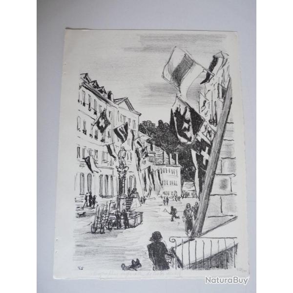 Lithographie originale Victor Surbek estampes