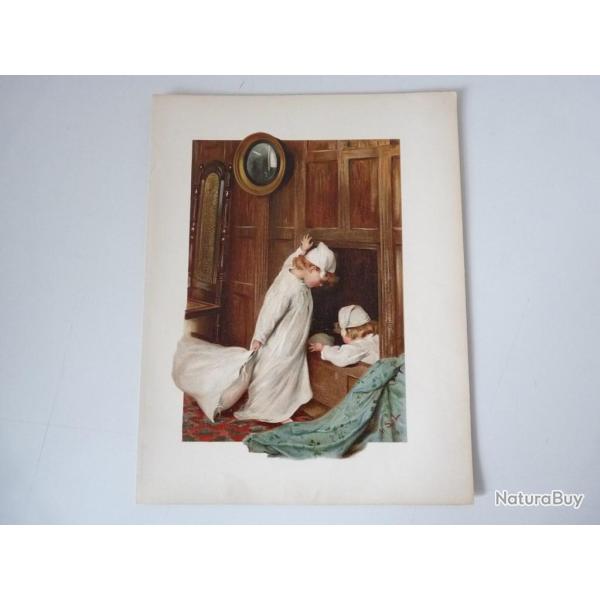 Chromolithographie enfant Marie Ellen Seymour LUCAS