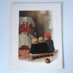 Chromolithographie enfant Marie Ellen Seymour LUCAS