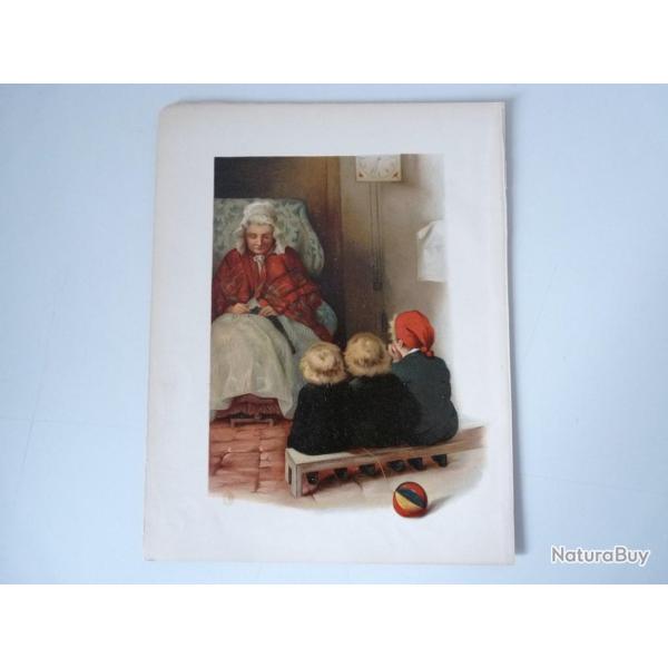 Chromolithographie enfant Marie Ellen Seymour LUCAS