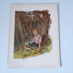 Chromolithographie enfant Marie Ellen Seymour LUCAS