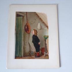 Chromolithographie enfant Marie Ellen Seymour LUCAS