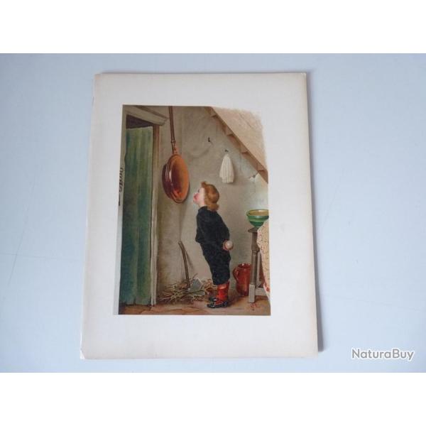 Chromolithographie enfant Marie Ellen Seymour LUCAS