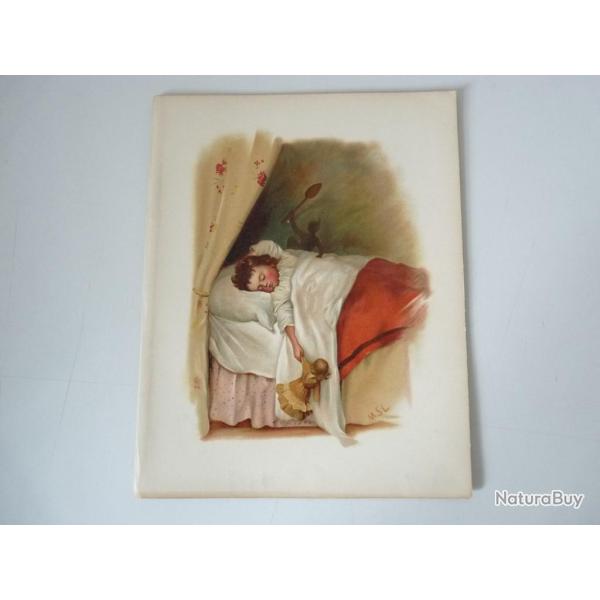 Chromolithographie enfant Marie Ellen Seymour LUCAS