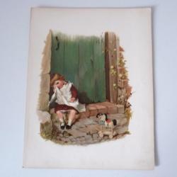 Chromolithographie enfant Marie Ellen Seymour LUCAS