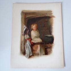 Chromolithographie enfant Marie Ellen Seymour LUCAS