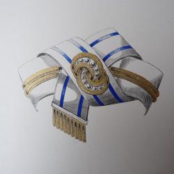 Ancien dessin original bijoux