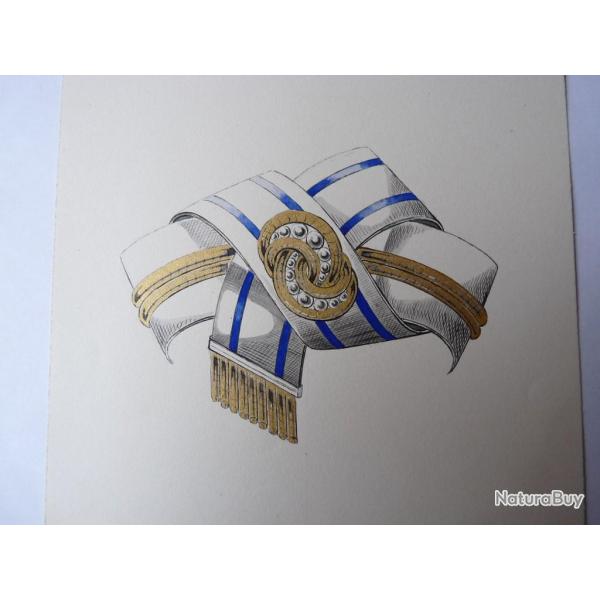 Ancien dessin original bijoux