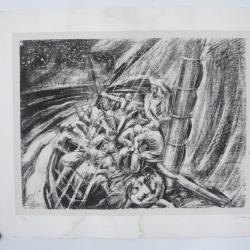 Lithographie  Charles Clément estampe