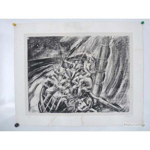 Lithographie  Charles Clment estampe