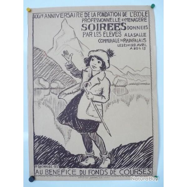Affiche Lithographie N.Lachenal estampes