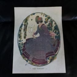 Lithographie  Les Voiles  Percival Pernet