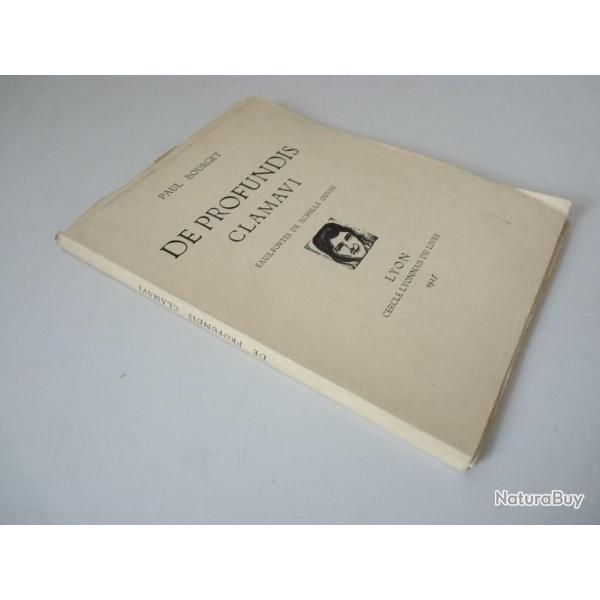 Livre De Profondis Clamavi Paul Bourget 1925 eaux fortes Achille Ouvr�