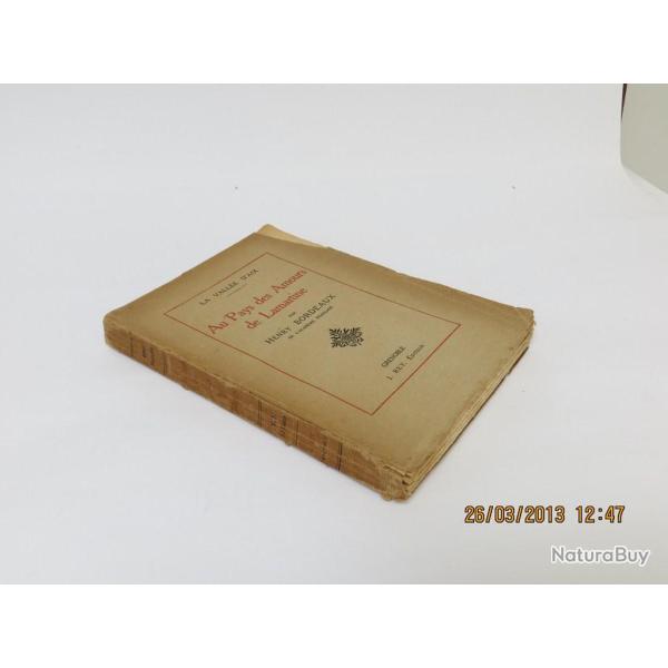 Livre Au Pays des Amours de Lamartine Henry Bordeaux 1921