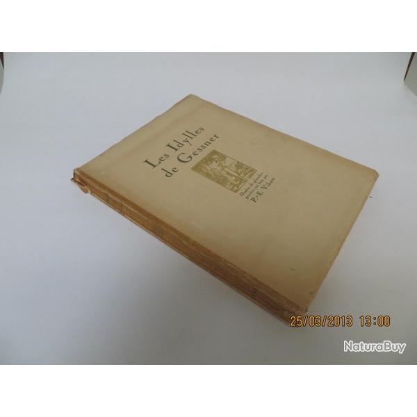 Livre Les Idylles de Gessner gravures P.-E. Vibert hors commerce 1922