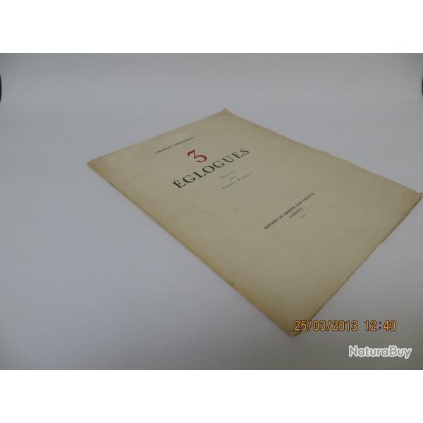 Livre 3 �glogues Charles D'Eternod lithographies Gustav Fran�ois