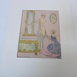 Dessin Aquarelle Femmes Maggy Monier Art Nouveau