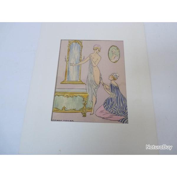 Dessin Aquarelle Femmes Maggy Monier Art Nouveau