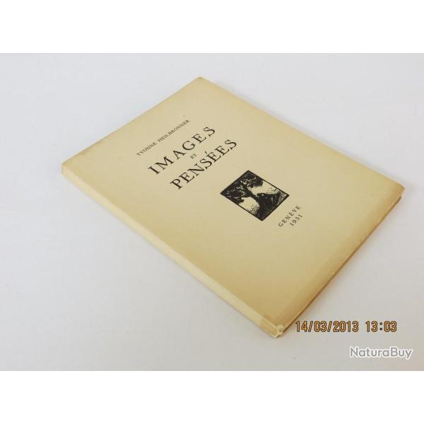 Livre sign� Yvonne Heilbronner Images et Pens�es Bois grav�s originaux