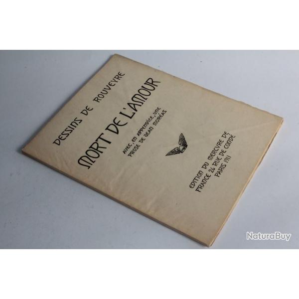 Livre Mort de L'Amour Dessins Andr� Rouveyre 1911 Gravures sur bois