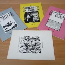 Livres  Les Cahiers De La Saison  année complète 1947 estampes