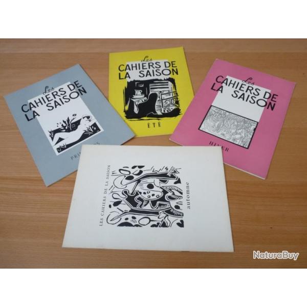 Livres  Les Cahiers De La Saison  ann�e compl�te 1947 estampes