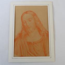 Dessin original Sanguine Jésus Christ XIXe siècle religion