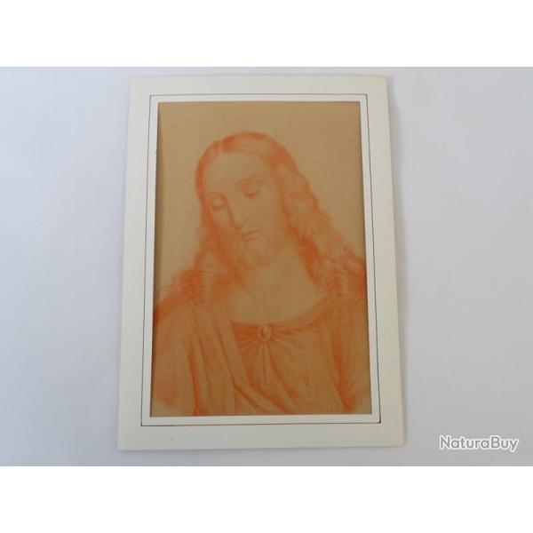 Dessin original Sanguine J�sus Christ XIXe si�cle religion