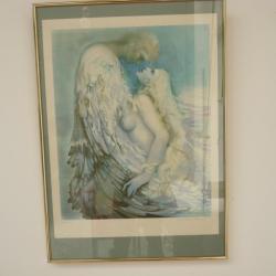 Lithographie érotique Ange Jean-Paul CLEREN Surréalisme