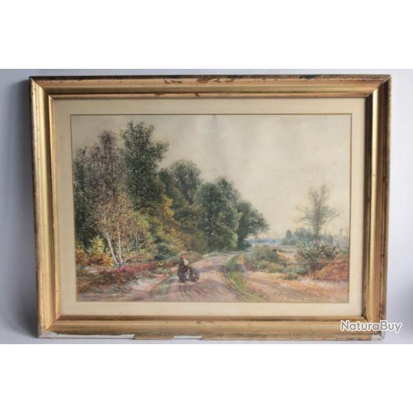 Aquarelle Peinture Armand CASSAGNE 1864