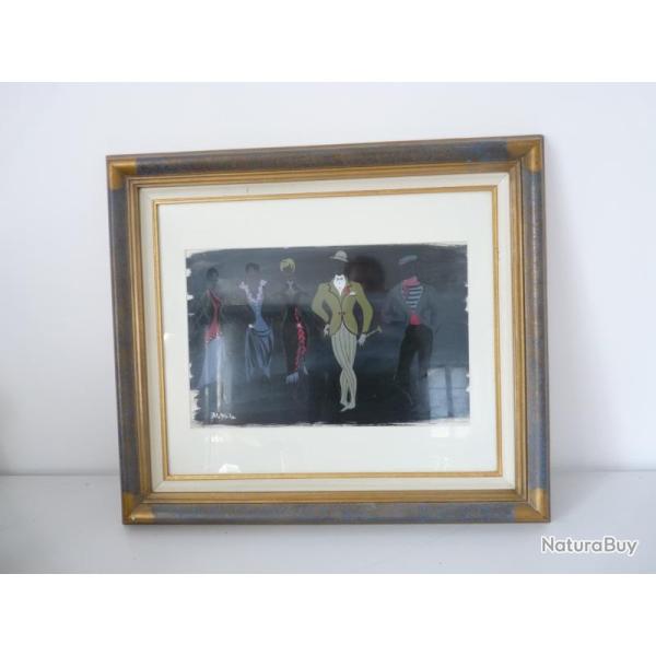 Grand Dessin original Claude BLEYNIE 1957