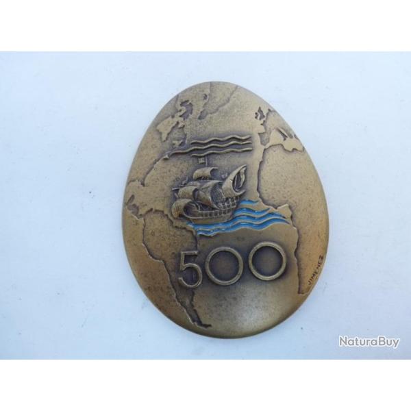 M�daille 500�me anniversaire d�couverte des Am�riques PICHARD JIMENEZ