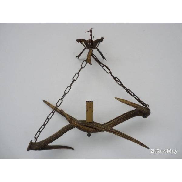 Lustre For�t noire corne Lampe bois de cerf