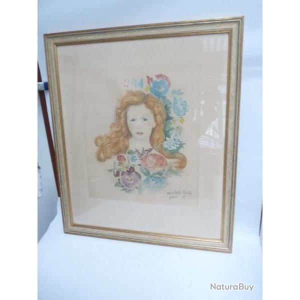 Lithographie Mariette LYDIS Jeune femme