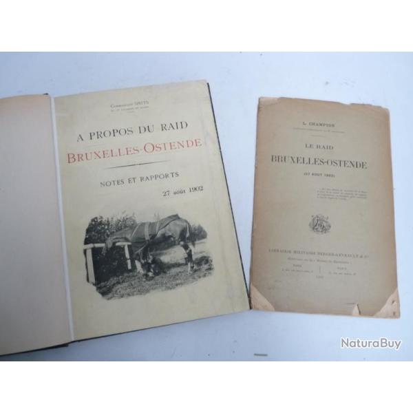 Livre Raid Bruxelles-Ostende 1902 Commandant SMITH Cheval quitation