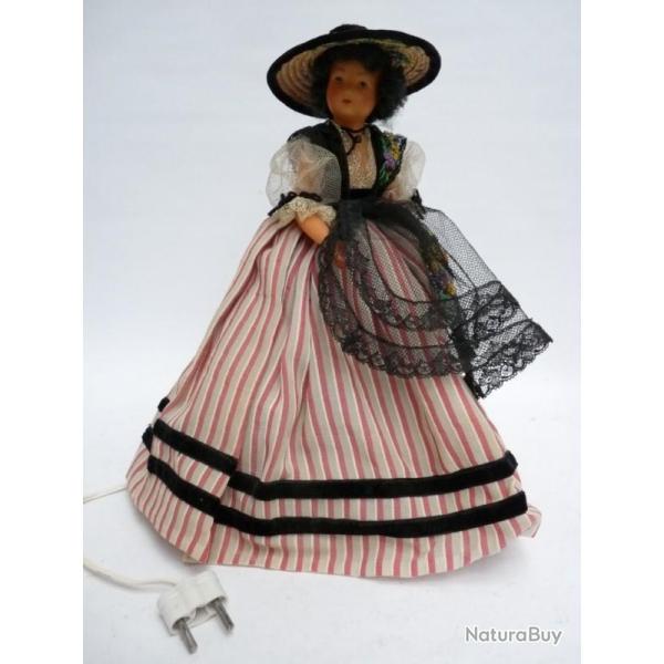 Ancienne Lampe Veilleuse Poupe Cellulod