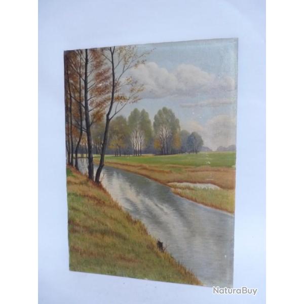 Tableau Peinture Paysage bord de rivi�re