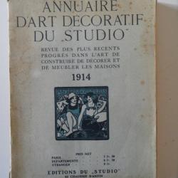 Livre Annuaire d'art décoratif du Studio 1914 Art déco