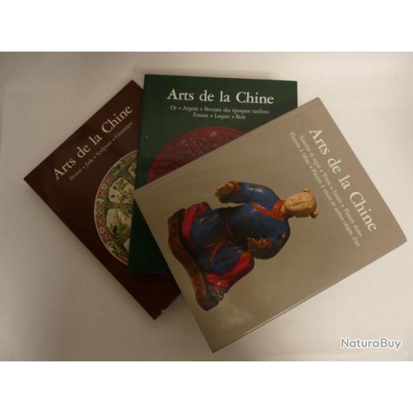 Livre Arts de la Chine 3 Volumes Or Argent Bronze Ivoire