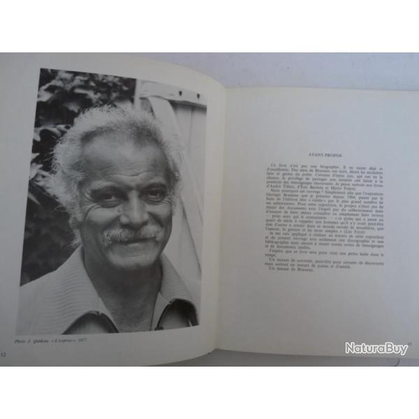 Livre Georges BRASSENS JP Sermonte Photo Artiste