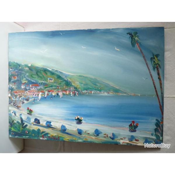 Tableau Peinture sign� SANVITALE Bord de mer